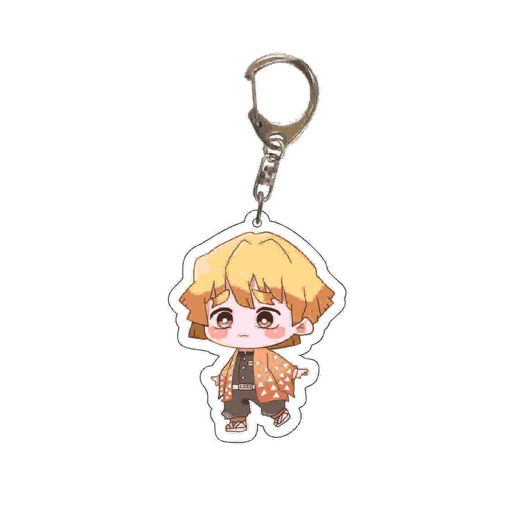 Demon Slayer Kimetsu No Yaiba Acrylic Key Ring Backpack Pendant Anime Cosplay Accessory Gift for Fans Collection