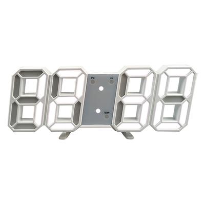 Parlayan Gece Modu Tarih Sıcaklık Göstergesi Hassas Dijital Saat 3D LED Elektronik Masa Saati Duvar Dekor Ev Gereçleri