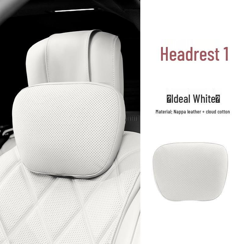 Premium Maybach S-Class Headrest & Breathable Lumbar Support Cushion