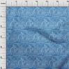 oneOone Cotton Flex Medium Blue Fabric Geometric African Craft Projects Decor Fabric Printed By The Yard 40 Inch