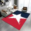 Patriotic Star Rug Design Patterned carpet a non slip rug suitable for all seasons and any setting, gift