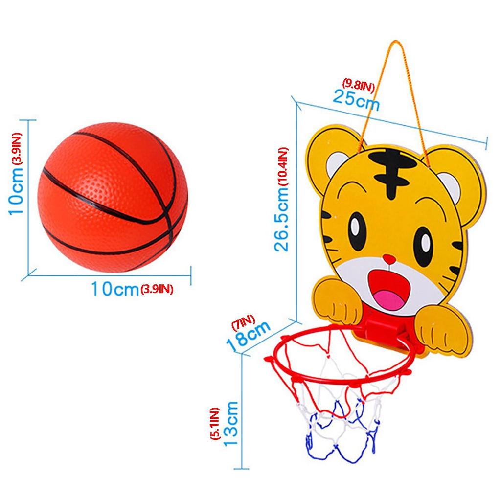 Kids Toy Basketball Hoop Board Plastic Hoop Set With Indoor Hanging Hoops Game