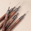 6/9/12/15/18mm Nail Liner Brush Sandalwood Pole Professional Fine Detail Nail Brush Nail Art Painting Brush Nail Painting