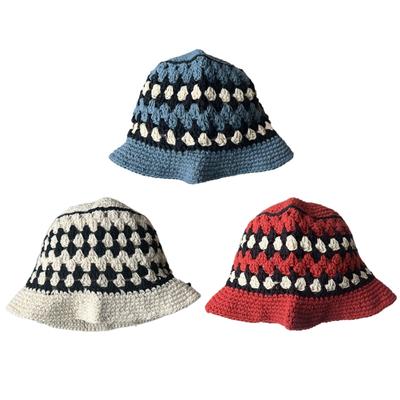 Eleganter Wellen Sonnenhut Atmungsaktive Häkelmütze Sommerurlaub Dekorationen Urlaubshut Western Cloches Stil