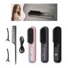Non-Damaging 2-in-1 LCD Hair Straightening Comb for Straight & Curly Hair