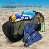 Cylinder Mesh Beach Bag: Portable Tote, Crossbody, Travel Wash Bag for Fitness & Swimming