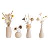 Cream Style Decorative Vases for Living Room, Bedroom, or TV Cabinet with Dried Flowers