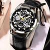 High-End Fashion Business Light Luxury Versatile Automatic Quartz Luminous Waterproof Hollow Men'S Watch