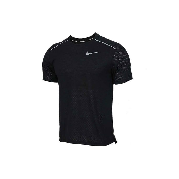 Nike Dri-FIT Black Running Short-Sleeve Top Men s CT7750-010 M