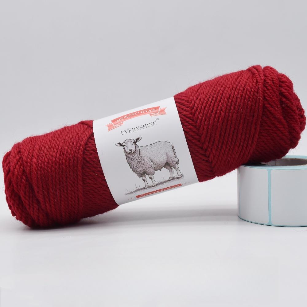 3 balenia hrubej priadze z merino vlny (100g/3.53oz Na klbko) – 110m/120yd Viacfarebná mäkká pletacia a háčkovacia priadza na DIY remeslá Teplé ručne vyrobené potreby