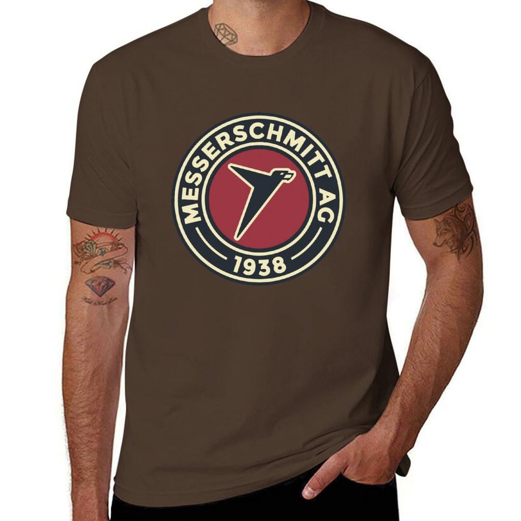 Messerschmitt AG - Custom Round Vintage Logo Classic T-Shirt for a boy aesthetic clothes plus sizes mens vintage t shirts
