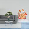 Artificial Bonsai Tree Cat Wall Clock Greenery Collection Non Ticking Home Decor Faux Plant