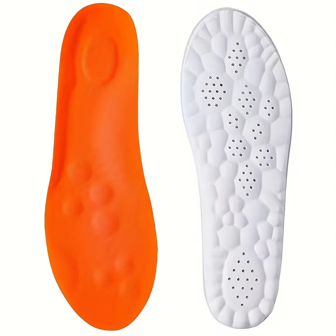 

1 пара (2pcs) 3D Стельки для кроссовок, Мягкие высокоэластичные стельки с эффектом памяти и поддержкой свода стопы, Дышащие дезодорирующие амортизирующие подушечки One size 35-36 оранжевый