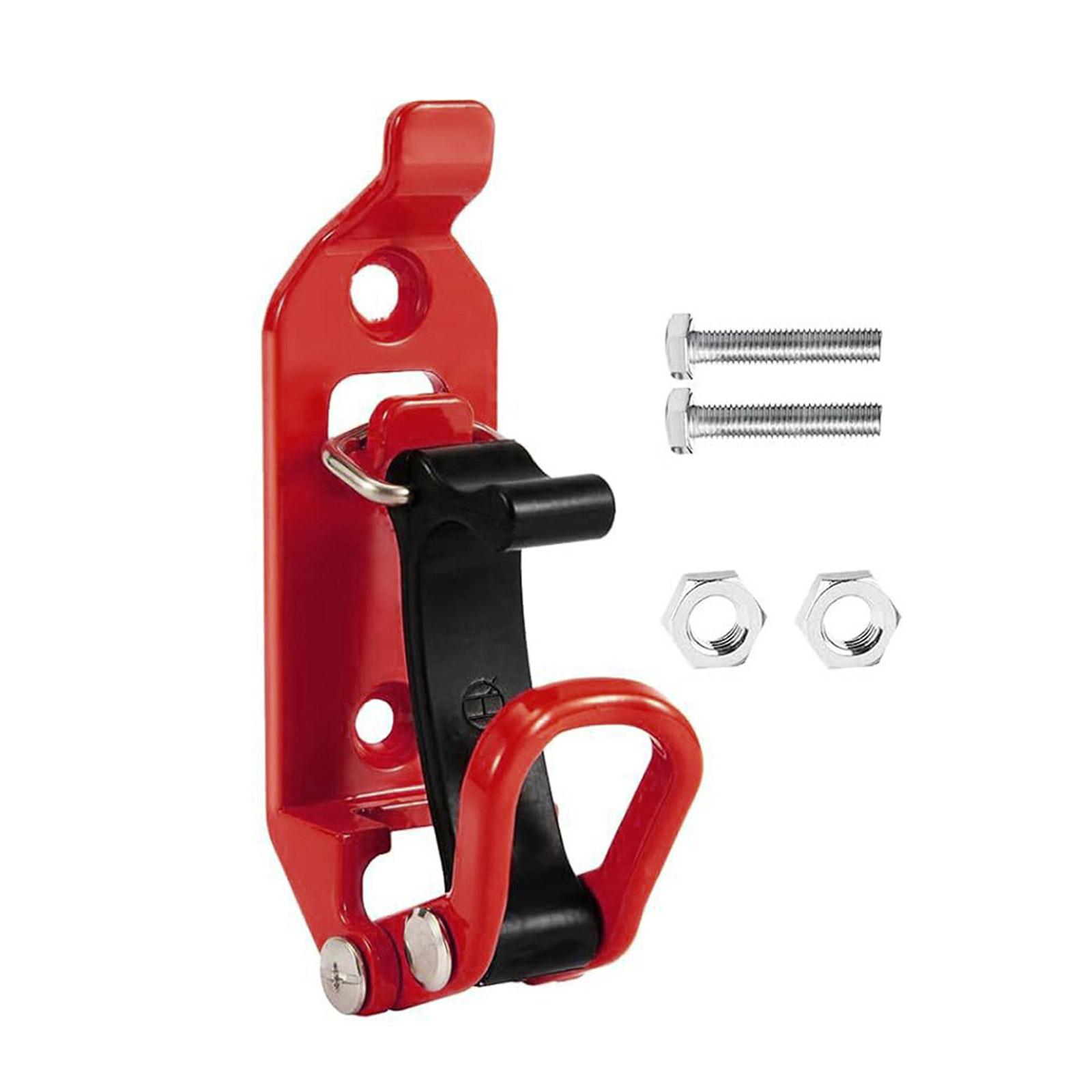 

Настенный кронштейн для крепления инструмента с длинной ручкой, багажник на крышу, быстросъемный держатель топора, комплект для крепления автомобильных аксессуаров, зажим для держателя лопаты красный