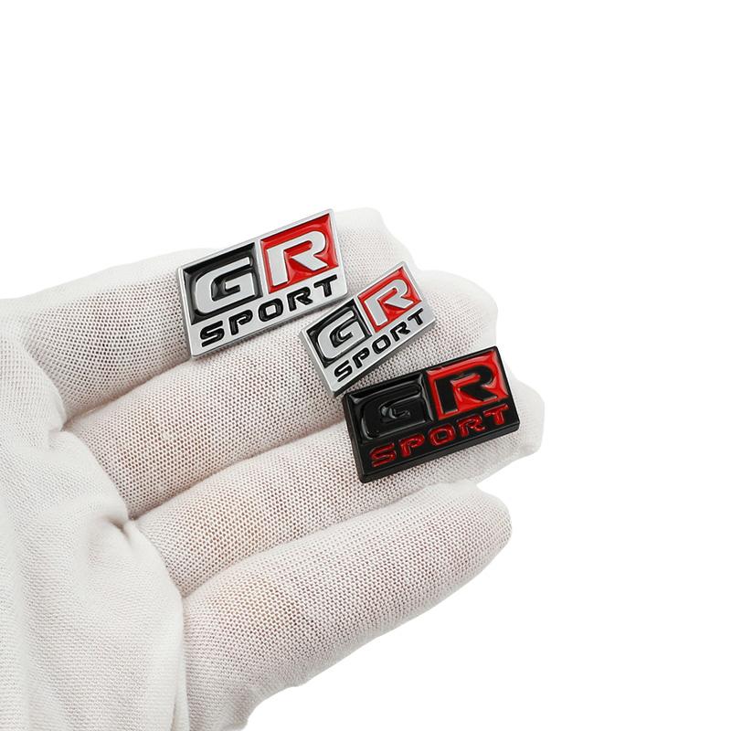 1Pcs 2.8cm 3D Mate GR Logo Car Steering Wheel Panel Emblems Badge Sticker For GR Sport Interior Decals