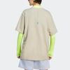adidas X Stella McCartney Co-Branded Sportswear T-Shirt mit Buchstabenprint Unisex Oberteile Gelbgrün IA7710