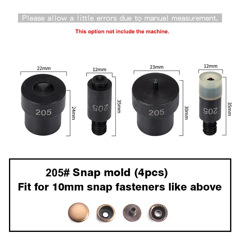 WUTA Manual Button Installation Tool Mute Punching Mushroom Rivets, Eyelet Hand Pressing (without /with Machine) DIY Craft Tools