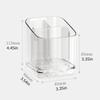 Drillless Installation Bathroom Organizers For Electric Toothbrushes And Accessories Durable Plastic Storage Rack Space Saving Design