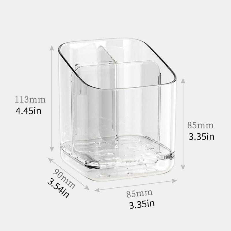 Drillless Installation Bathroom Organizers For Electric Toothbrushes And Accessories Durable Plastic Storage Rack Space Saving Design