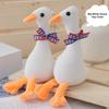 Creative 20cm Fluffy Goose Pendant White Backpack Decoration Goose Keychain Key Chain