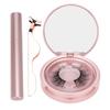 Round Tube Magnetic Liquid   Natural False Eyelashes Lashes Tweezers Kit Cosmetic 001#