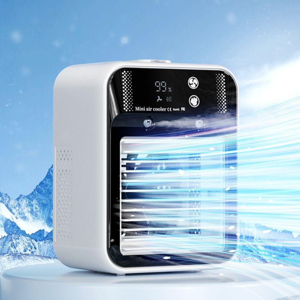 Ultrasonic Atomization Desktop Air Cooler Mute Operation Electric Fan  Office Humidification