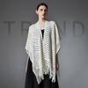 European & American Women's Tassel Knit Shawl - Spring/Summer/Autumn Collection