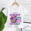 KPop Demon Hunters T-shirt for Girl Short Sleeve Birthday Party Supplies Tops Rumi Mira Zoey Print Tee Summer Children Clothing