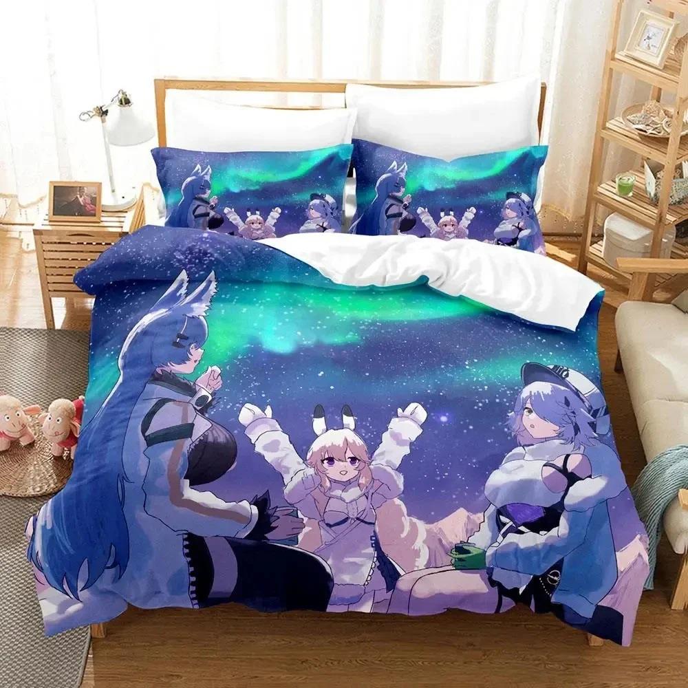 Comfortable Anime Print Duvet Cover Set With Duvet Cover And Pillowcases King Queen Twin Sizes For All Ages