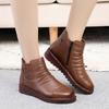 Fashion GKTINOO 2025 Fashion Winter Women Shoes Woman Genuine Leather Flat Ankle Boots Women Waterproof Wedge Warm Boots