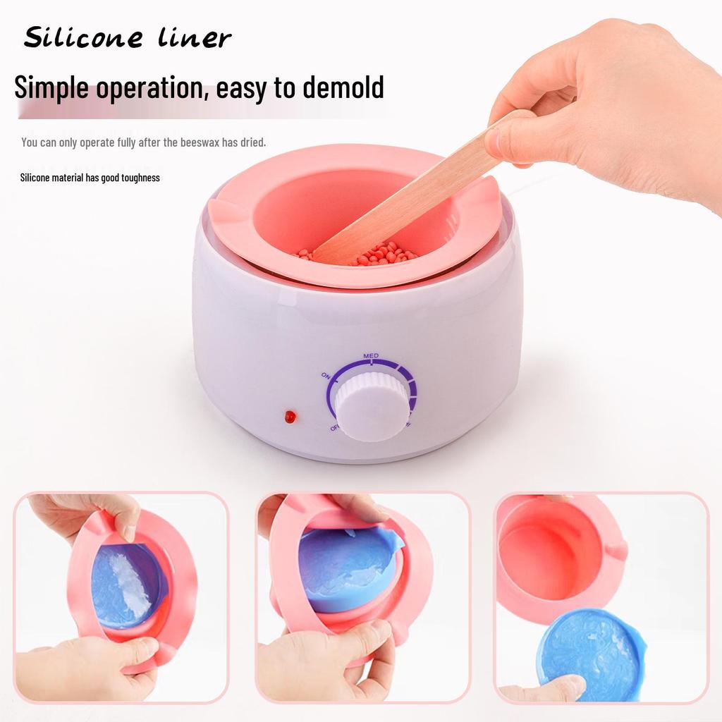 Silicone Wax Melting Bowl - Multi-functional, Easy-to-Clean Hair Removal Wax Bean Liner