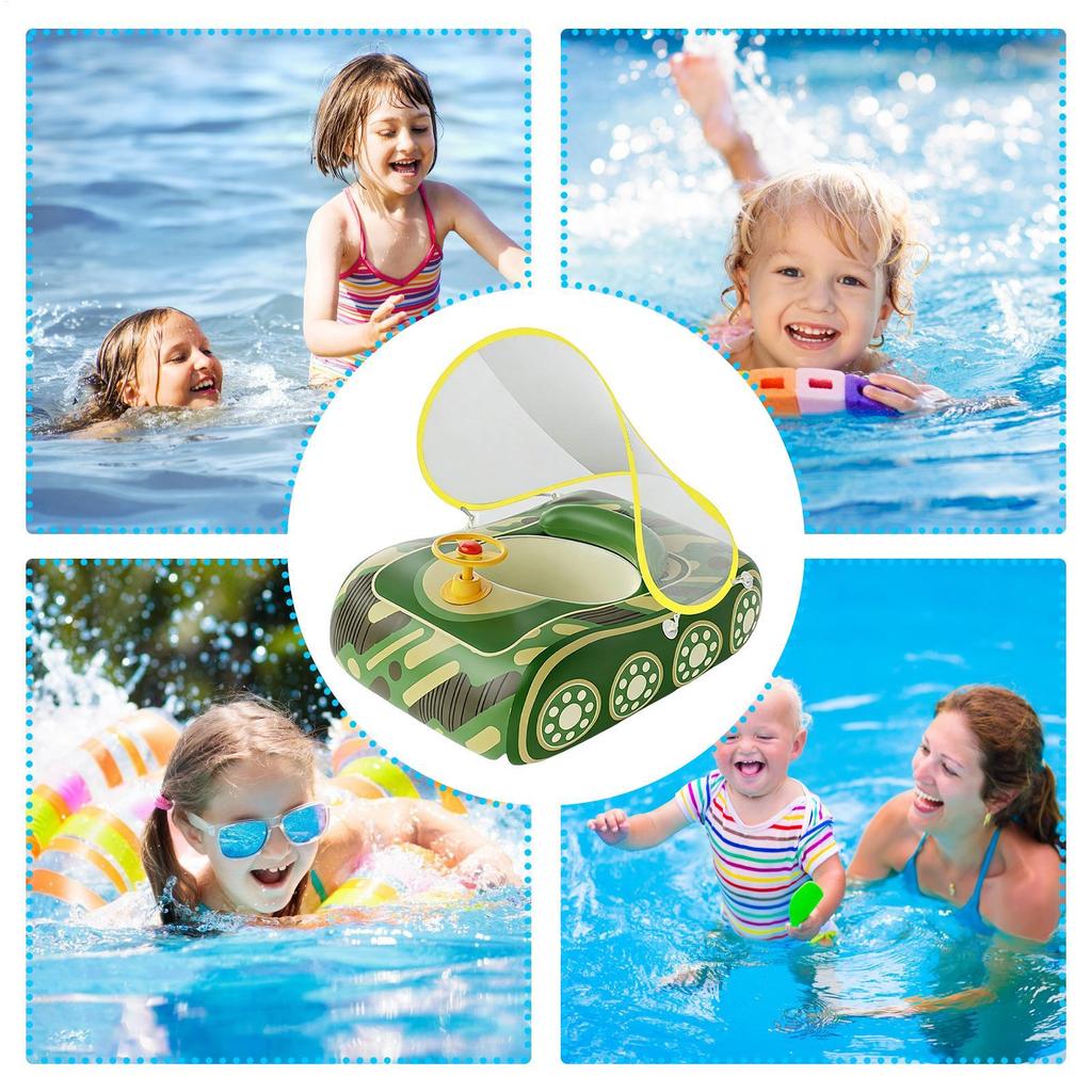New Cool Car Kids Swimming Seat Float Ring Inflatable Infant Floating For Summer Kids Swim Boat Circle Toddler Bathing Water Toy