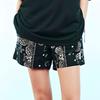 New MLB Mlb Cashew Flower SS22 Shorts Unisex Black 3ASMP0223-50BKS