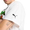 Puma Logo Cartoon Anime Print Round Neck Pullover Short Sleeve T-Shirt Men Tops White 630929-01