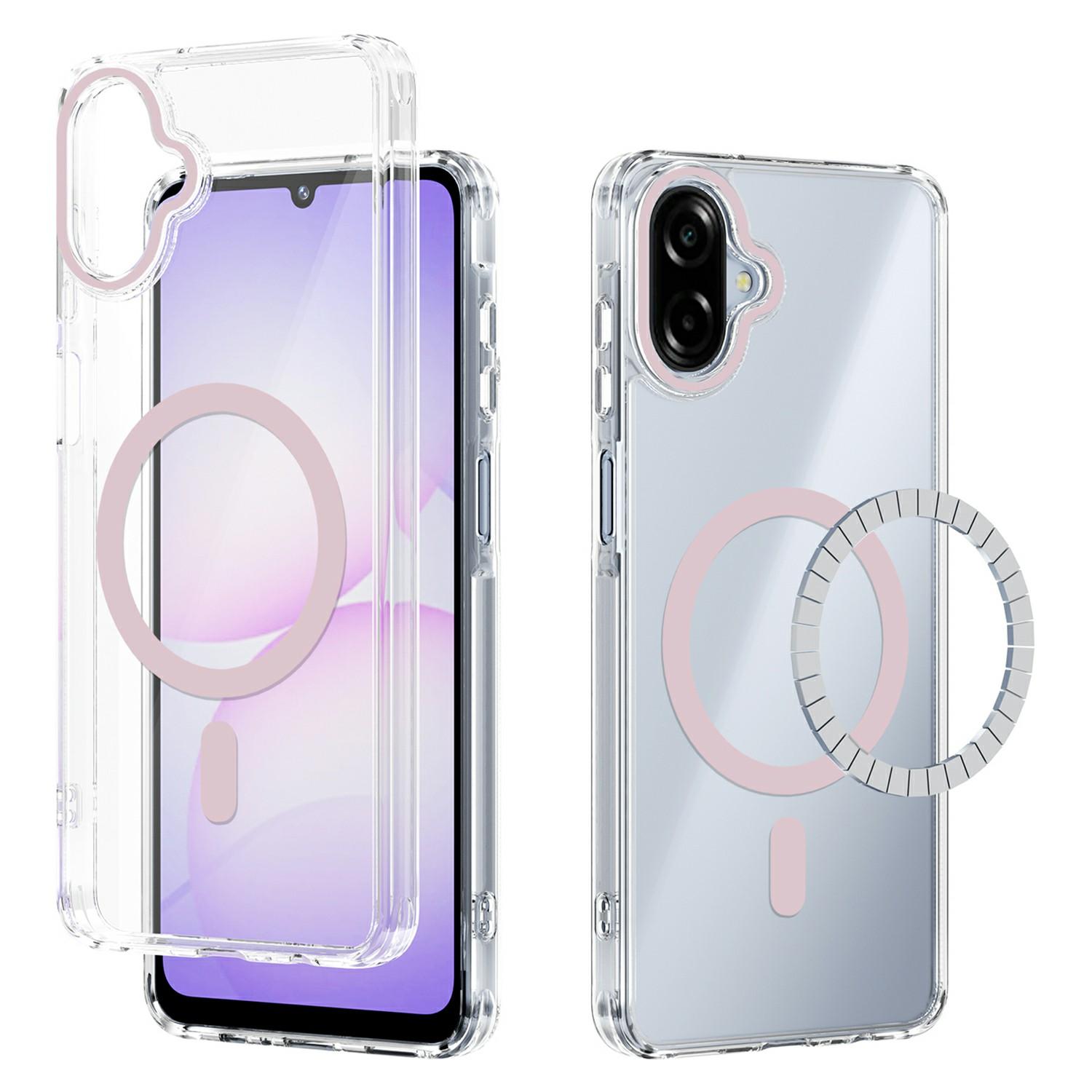 

ABEEL Для Samsung Galaxy A07 4G Магнітний чохол Прозорий ТПУ + ПК Задня кришка телефону Захист від подряпин