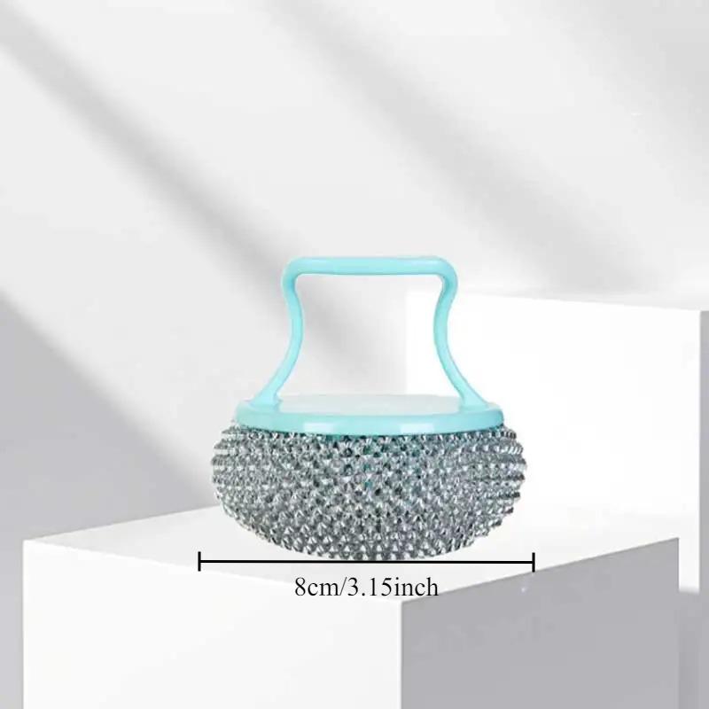 3PCS Cleaning Ball Brush Detachable Stainless Steel Cleaning Brush Non-stick Pots and Pans Brush Kitchen Cleaning Tools