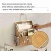 Multifunctional Hanging Storage Bag with Pockets Cotton Linen Fabric Storage Basket Space Saving Waterproof