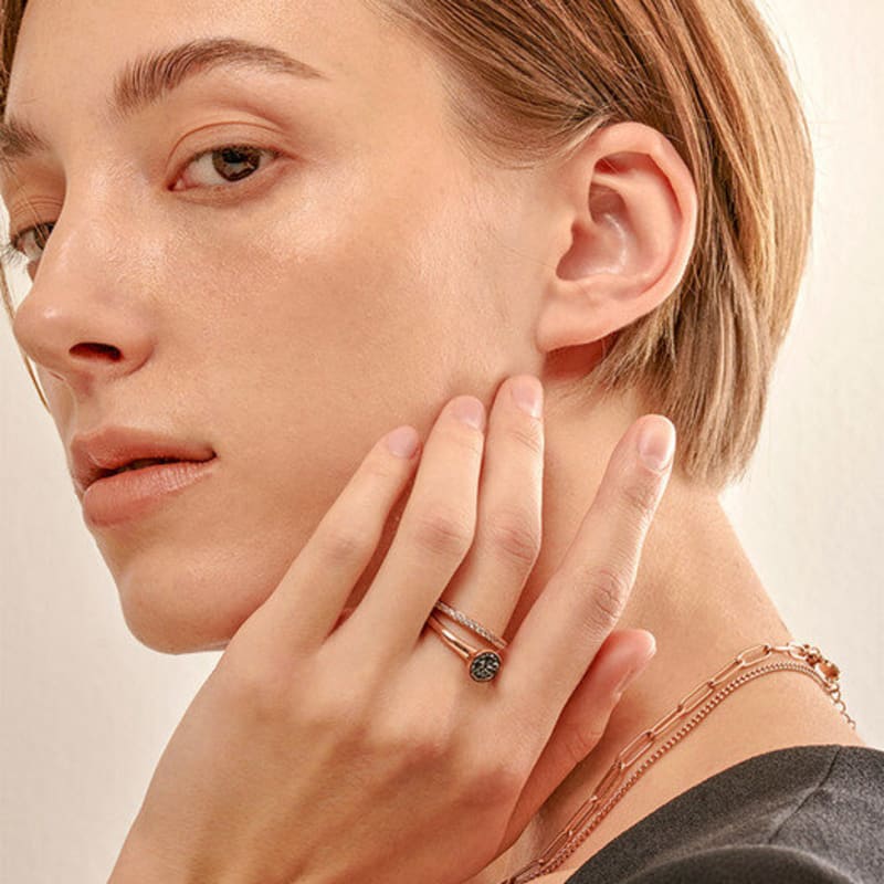 qudokorea kudo rose gold fine ring