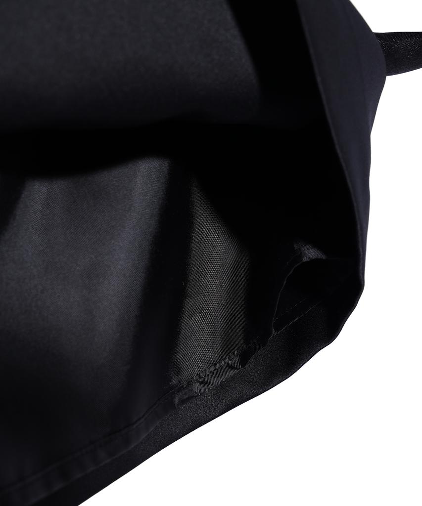 YOUHEE Trimming Ribbon Mini Skirt Black