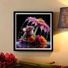 New Arrival 5D DIY Full Circle Diamond Painting "Mouse and Flower" Embroidery Cross Stitch Home Decor Gift