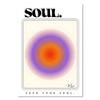 Farbverlauf spirituelle Aura Engel Zahl Leinwand Malerei und Druck ästhetische dänische Pastell Poster nordische Wand Kunst Bild Home Decor