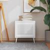 VidaXL Louvered Door Solid Pine Wood White 39.5x49.4 Cm