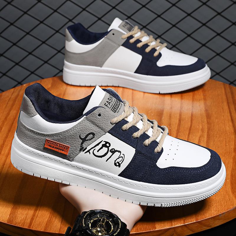 

Модные кроссовки, трендовые туфли на шнуровке, мужская повседневная обувь на плоской подошве, легкая повседневная обувь для фитнеса для мужчин, нескользящая обувь для активного отдыха 39