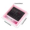 Diy Segmented Single Tuft Of Hair D Curve False Eyelashes 10-16Mm Thick Curled Eyelashes