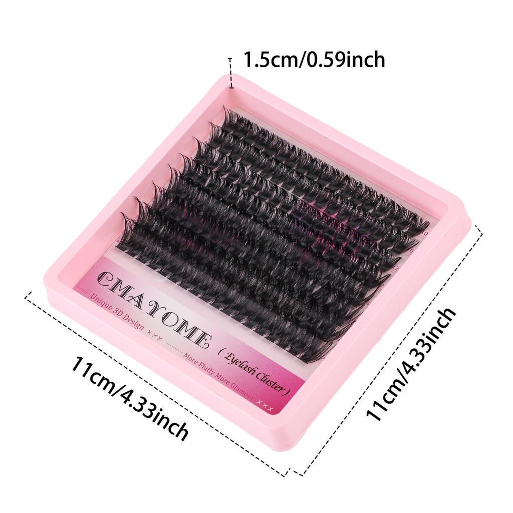 Diy Segmented Single Tuft Of Hair D Curve False Eyelashes 10-16Mm Thick Curled Eyelashes