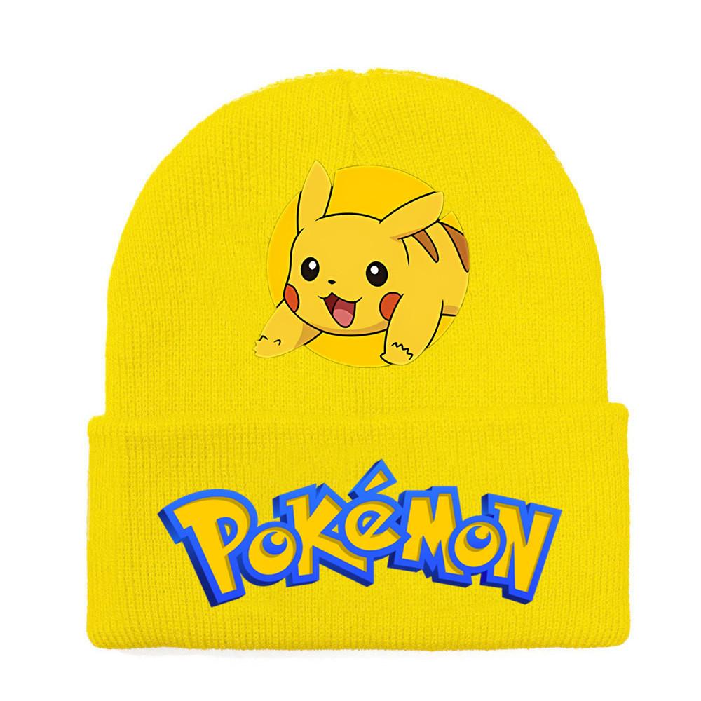 Pokmon Knitted Beanie Acrylic Winter Hat With Printed Design For Anime Fans StyleD