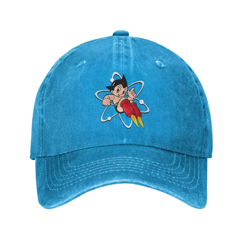 Astro Boy Classic Anime Washed Baseball Cap Fashion Sun Hip Hop Hats Summer Couple Women Hunting Camping Baseball Caps