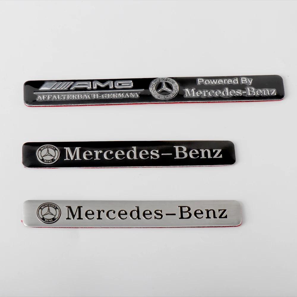 Heißer Autoaufkleber 3D Aluminium Auto Seitenkarosserie Heckklappe Emblem Dekoration Aufkleber für Mercedes Benz W204 W205 Amg W211 W212 W213 Sma