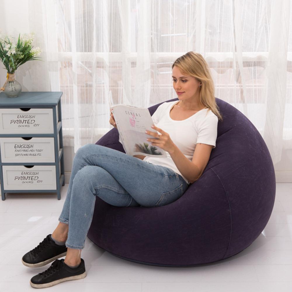 Large Lazy Inflatable Sofa Chairs PVC Lounger Seat Bean Bag Sofas Pouf Puff Couch Tatami Living Room Supply Outdoor Camping
