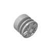 50g/30PCS 55982Wheel 18mm Dx14mm with Axle Hole Block Moc Compatible with Brick DIY Children Toy